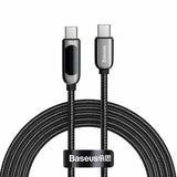 Baseus Display Fast Charging Data Cable Type-C to Type-C - 100W / 1m / Black