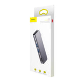 Baseus Harmonica 5 IN 1 Type-C USB Hub For Type-C Laptop Grey CAHUB-K0G