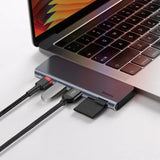 Baseus Harmonica 5 IN 1 Type-C USB Hub For Type-C Laptop Grey CAHUB-K0G