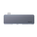 Baseus Harmonica 5 IN 1 Type-C USB Hub For Type-C Laptop Grey CAHUB-K0G