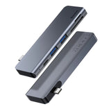 Baseus Harmonica 5 IN 1 Type-C USB Hub For Type-C Laptop Grey CAHUB-K0G