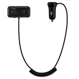 جهاز إرسال FM لاسلكي بتقنية بلوتوث 5.0 من Baseus S-16، شاحن سيارة لاسلكي MP3-CCTM-E01