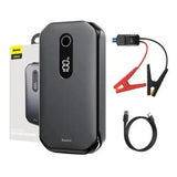 جهاز Baseus Super Energy Pro 12000mAh لتشغيل السيارة وبطارية متنقلة - 1000 أمبير، منفذ USB، أسود