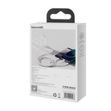 كابل بيانات وشحن سريع من سلسلة Baseus Superior، USB إلى M+L+C، 3.5 أمبير، 1.5 متر، أبيض