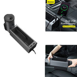 منظم وحدة التحكم المعدنية الفاخرة من Baseus inAuto (مزود طاقة USB مزدوج) CRCWH-A01 – أسود