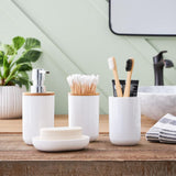Bathroom Sanitary Set Pack Of 6 - White