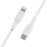 كابل Belkin Boost Charge USB-C مع موصل Lightning بطول 1 متر - أبيض