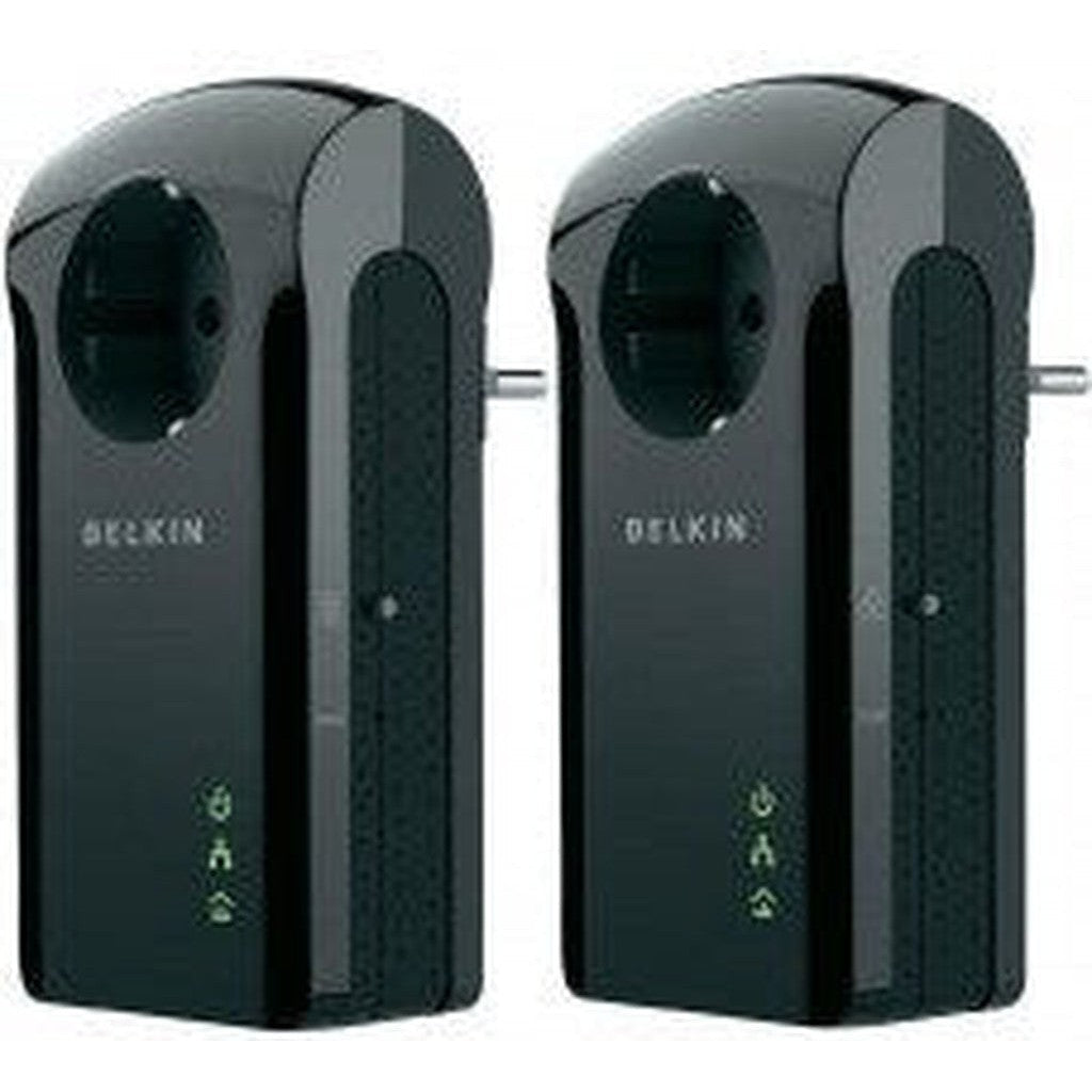 Belkin Surf Powerline Av+ Dual Pack 200Mbps (F5D4079)-Dlink-Belkin-Star Light Kuwait