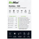 BioMax Multibio 500 Face Recognition Attendance Machine – Touchless Biometric