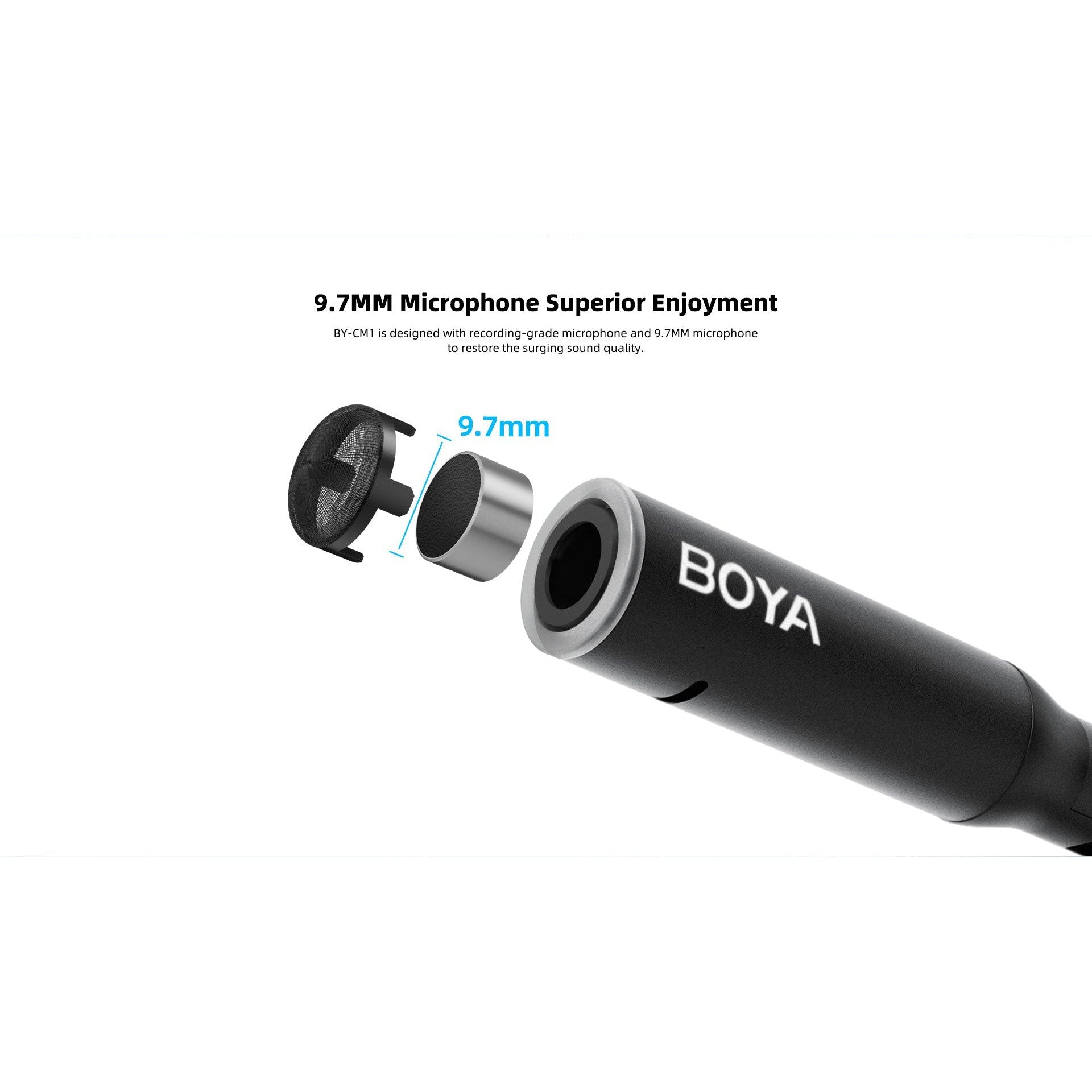 Boya By-Cm1 Cardiod Desktop Usbmicrophone With Adjustable - Black-Microphone-BOYA-Star Light Kuwait