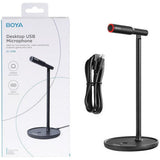 Boya By-Cm1 Cardiod Desktop Usbmicrophone With Adjustable - Black-Microphone-BOYA-Star Light Kuwait