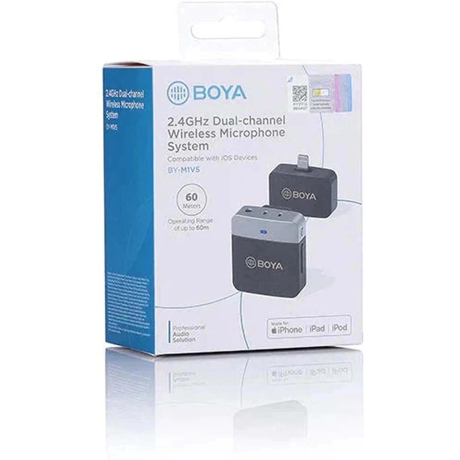 Boya By-M1V3 2.4Ghz Wireless Microphone With Ear-Return Monitoring Function - Black-Microphone-BOYA-Star Light Kuwait