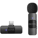 Boya By-V10 Smallest 2.4Ghz Wireless Microphone For Type-C Device-Microphone-BOYA-Star Light Kuwait