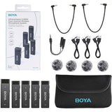 Boya By-W4 Ultracompact 2.4Ghz Four-Channel Wireless Microphone System-Microphone-BOYA-Star Light Kuwait