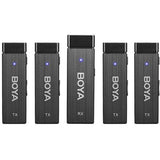 Boya By-W4 Ultracompact 2.4Ghz Four-Channel Wireless Microphone System-Microphone-BOYA-Star Light Kuwait