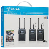 Boya Uhf Wireless Mic With One Receiver And Two Transmitter - Black-Microphone-BOYA-Star Light Kuwait