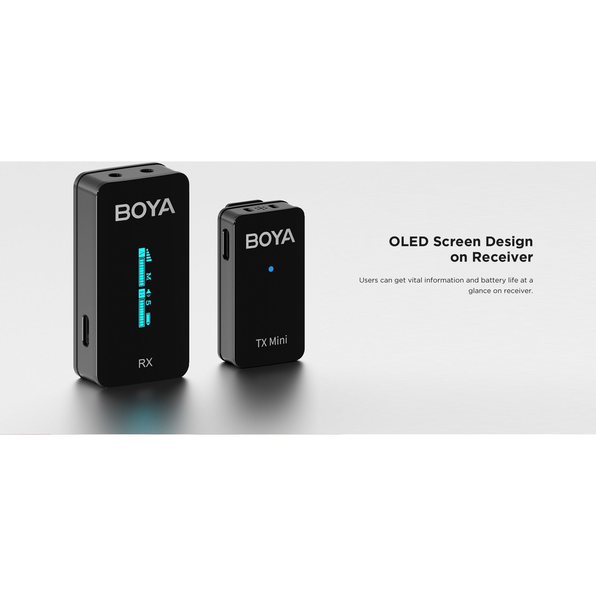 Boya Ultracompact 2.4Ghz Dual-Channel Wireless Microphone System - Black-Microphone-BOYA-Star Light Kuwait