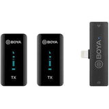 Boya.4Ghz Wireless Microphone For Mobile Device Like Smartphone, Pc, Tablet - Black-Microphone-BOYA-Star Light Kuwait