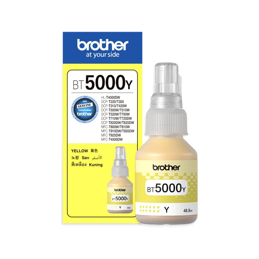 Brother BT5000Y Yellow Original Ink Bottle – Star Light Kuwait