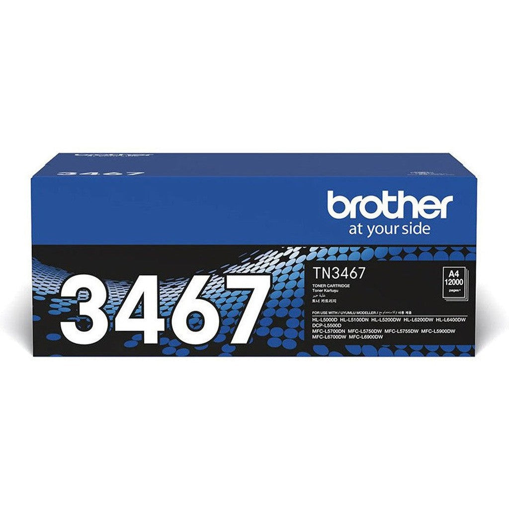 Brother Black Toner Cartridge Tn-3467-Inks And Toners-Brother-Star Light Kuwait