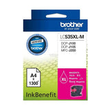 خرطوشة حبر أصلية من Brother طراز LC535XL باللون الأرجواني 