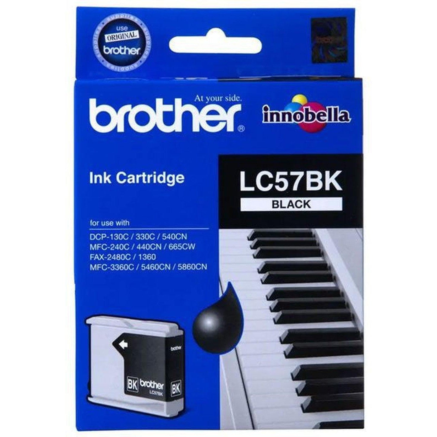 Brother Lc 57 Ink Cartridges - 500 Pages / Black Color / Ink Cartridges-Inks And Toners-Brother-Star Light Kuwait