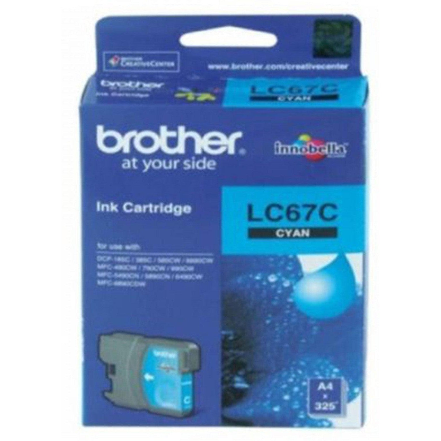 Brother Lc 67 Cyan Ink Cartridge-Brother-Brother-Star Light Kuwait