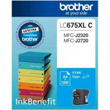 Brother Lc 675 Xl Cyan Ink Cartridge-Inks And Toners-Brother-Star Light Kuwait