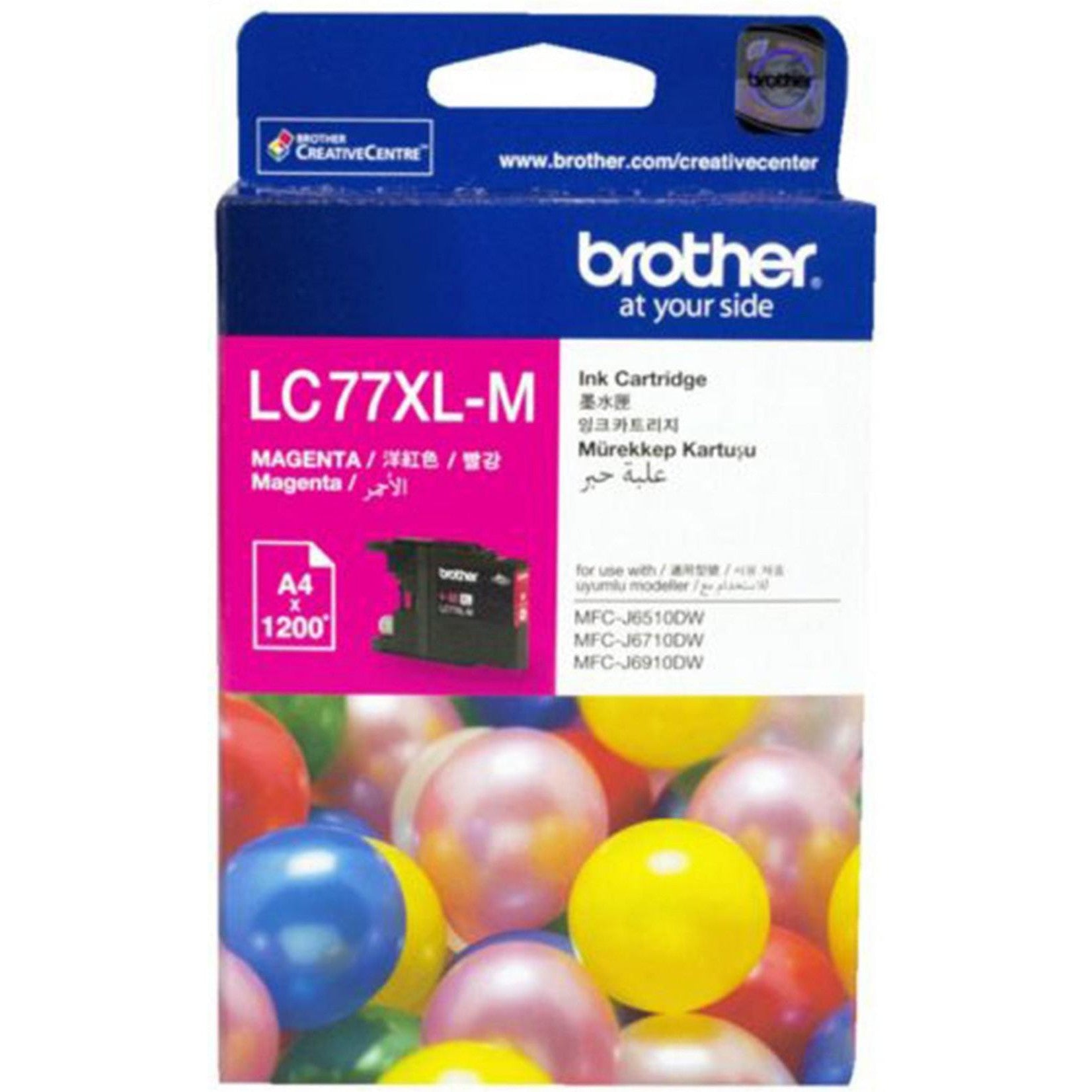 Brother Lc 77 Xl Magenta Ink Cartridge-Inks And Toners-Brother-Star Light Kuwait