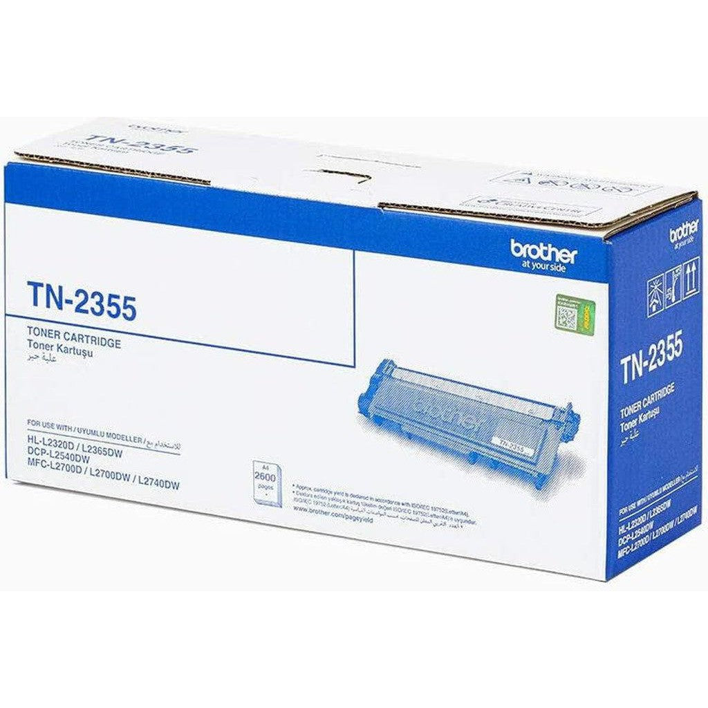Brother Tn-2355 High Yield Black Ink Printer Toner Cartridge-Inks And Toners-Brother-Star Light Kuwait