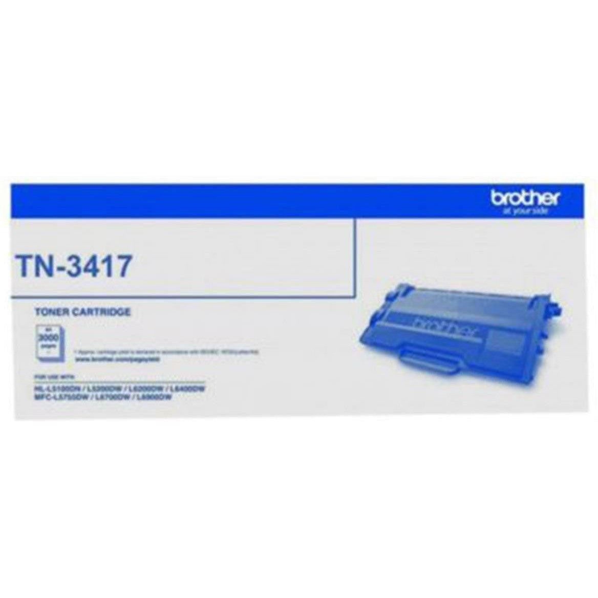 Brother Tn 3417 Black Toner Cartridge-Inks And Toners-Brother-Star Light Kuwait