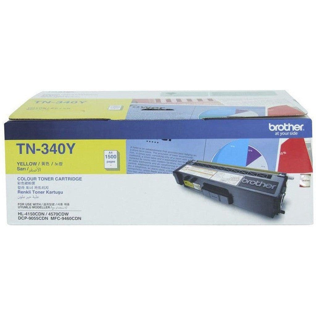 Brother Yellow Toner Tn-340Y-Inks And Toners-Brother-Star Light Kuwait