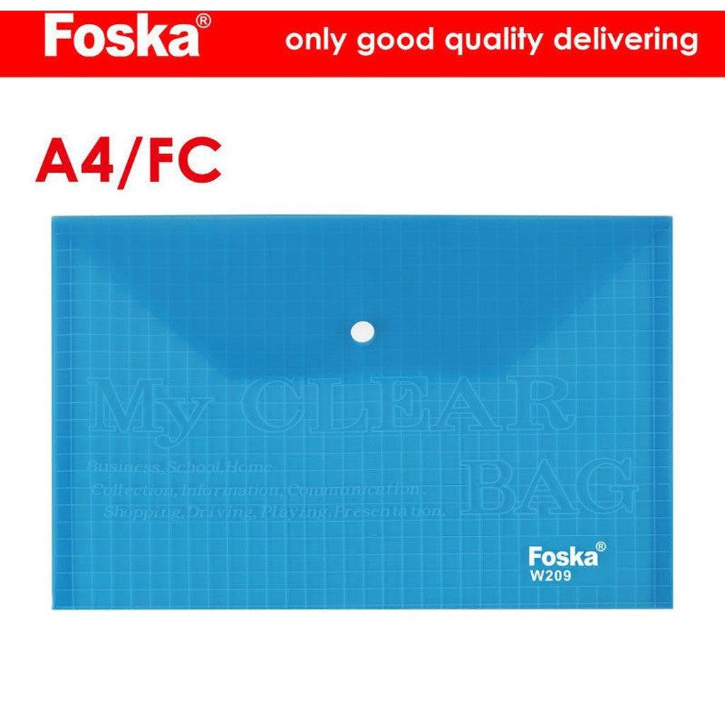 Buckled File Pocket Foska W209-20Fc-Filiing Accessories-Other-Blue-Star Light Kuwait