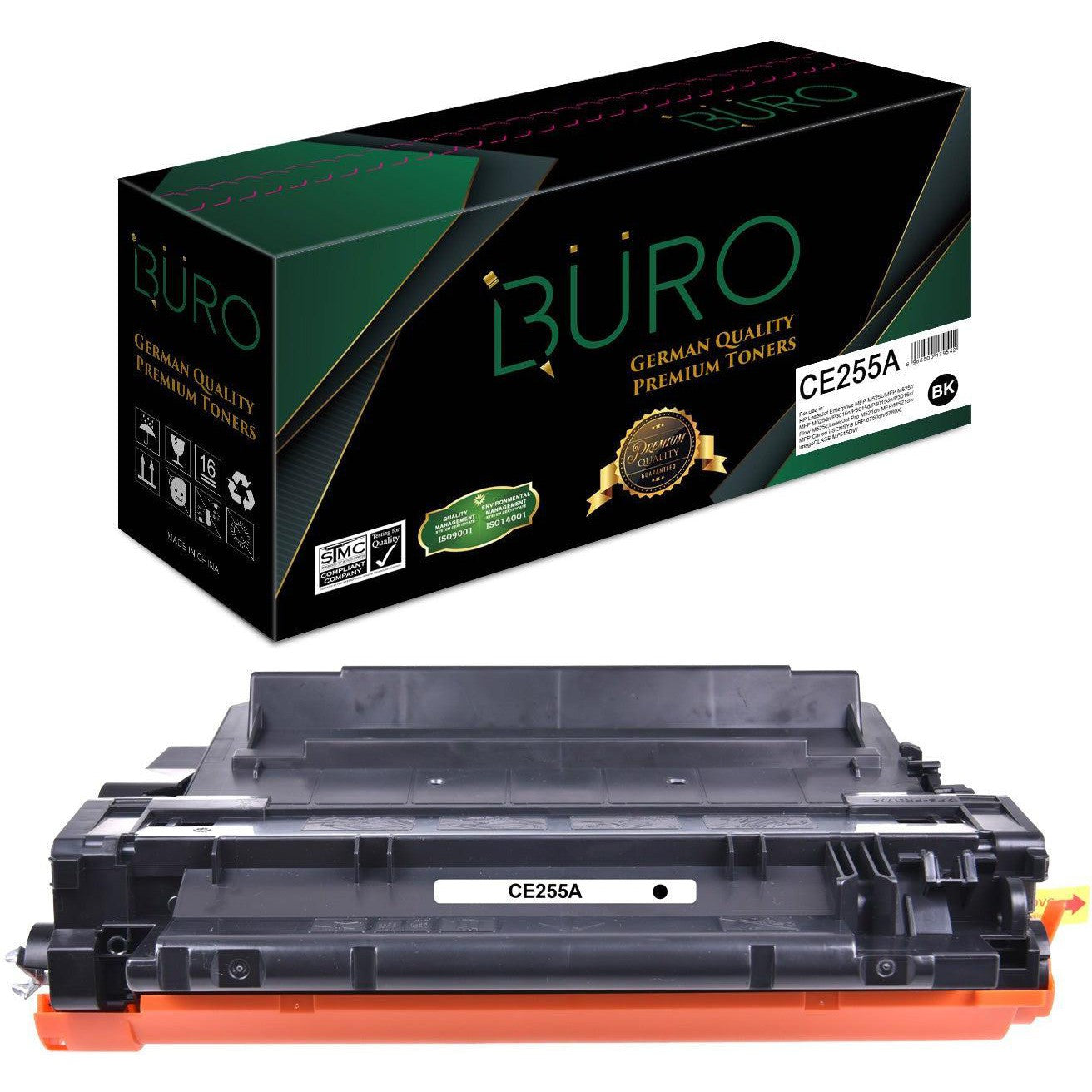 Buro 55A Ce255A Compatible Laserjet Toner For Hp Ce255A Black-Compatible Inks-Buro-Star Light Kuwait