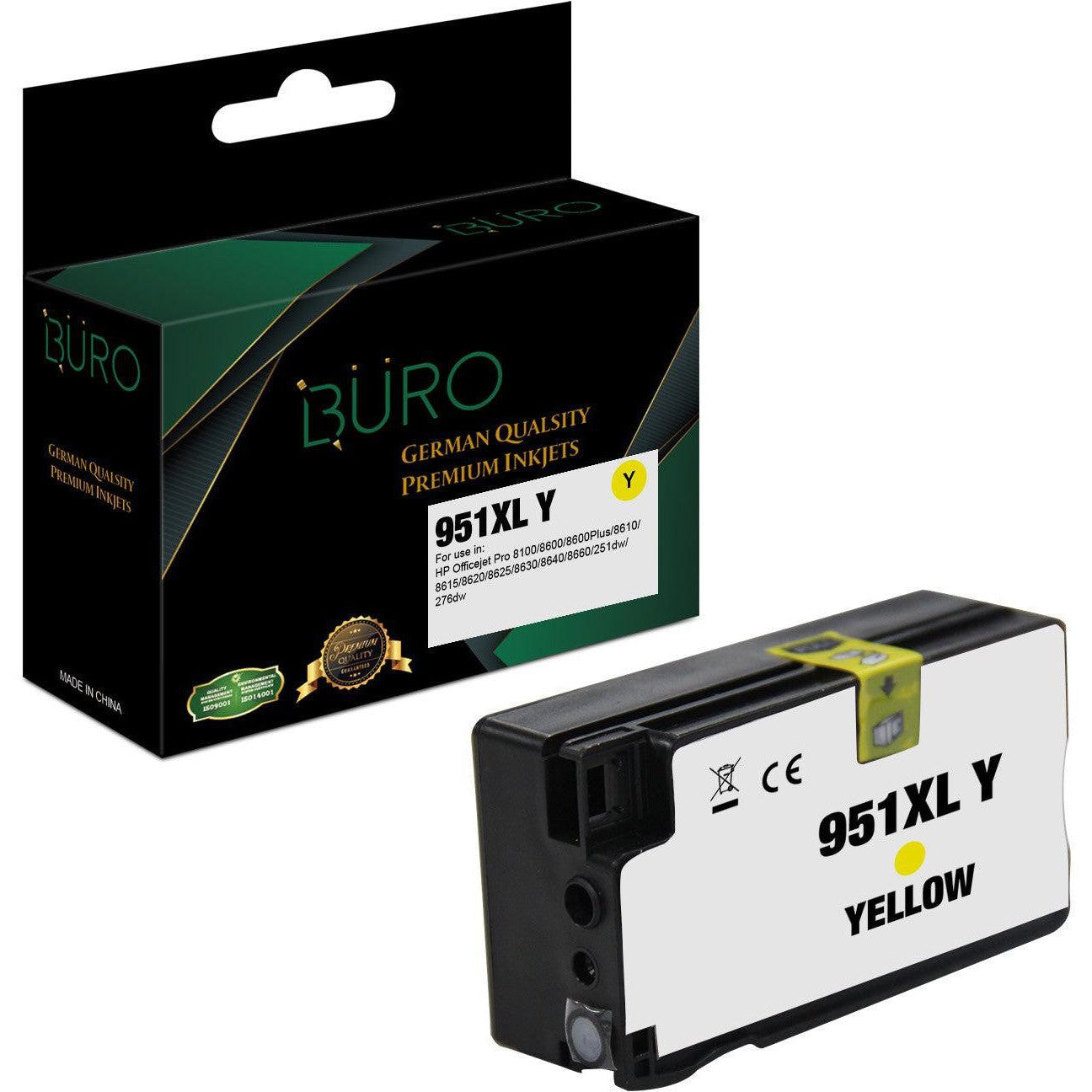 Buro 951 Xl Yellow Ink-Compatible Inks-Buro-Star Light Kuwait