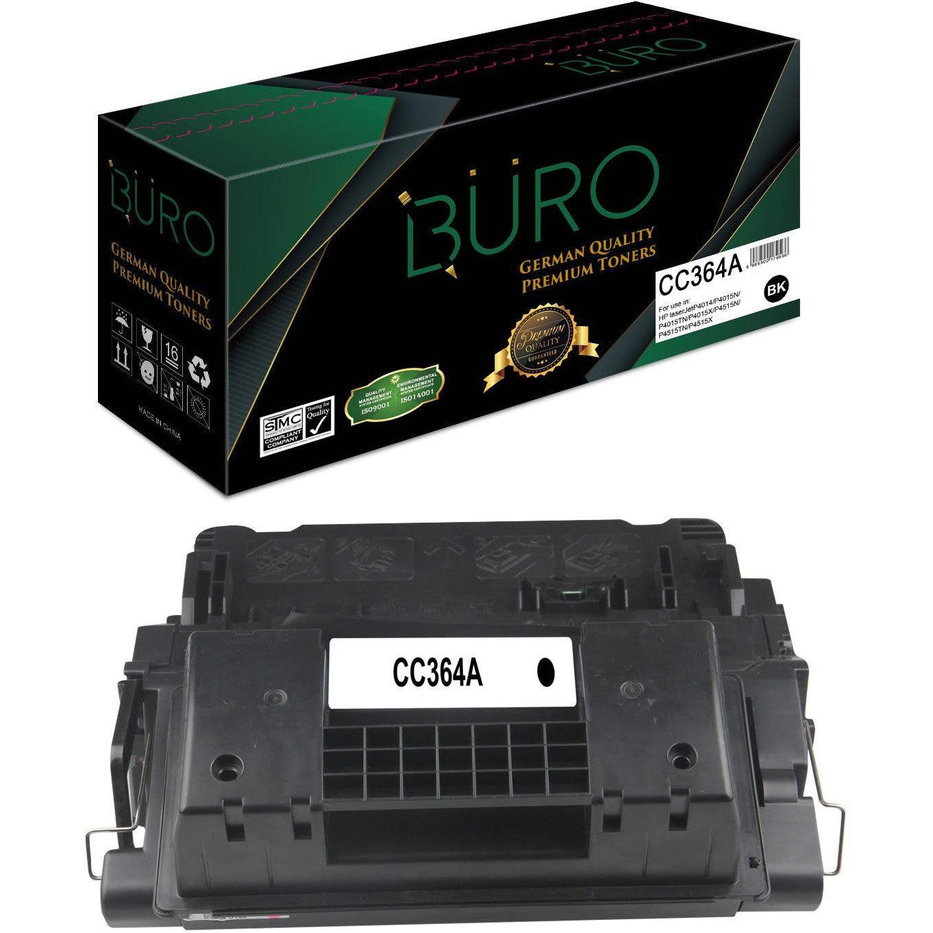 Buro Cc364A Compatible Laserjet Toner For Hp Cc364A (Black)- 64A-Compatible Inks-Buro-Star Light Kuwait