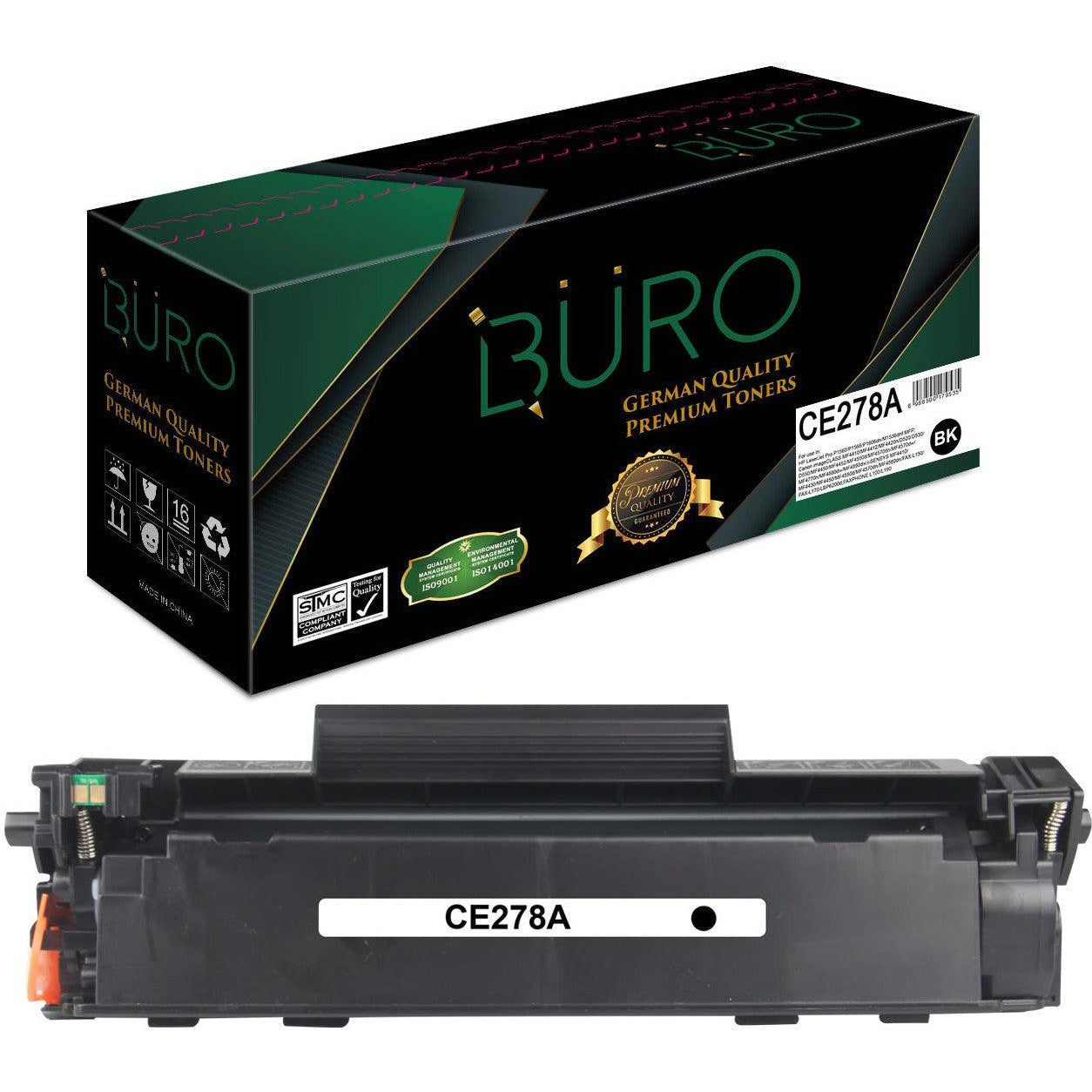 Buro Ce278A Compatible Laserjet Toner For Hp Ce278A (Black)- 78A-Compatible Inks-Buro-Star Light Kuwait