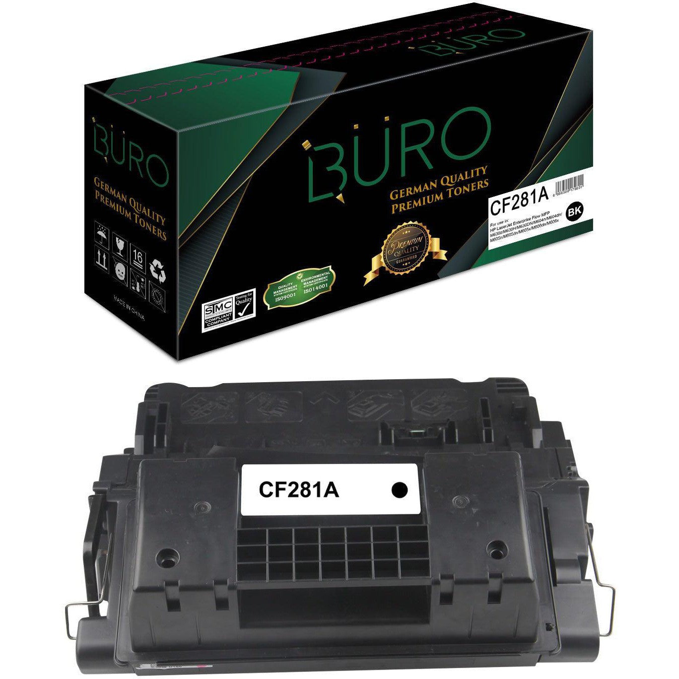 Buro Cf281A Compatible Laserjet Toner For Hp Cf281A (Black)- 81A-Compatible Inks-Buro-Star Light Kuwait