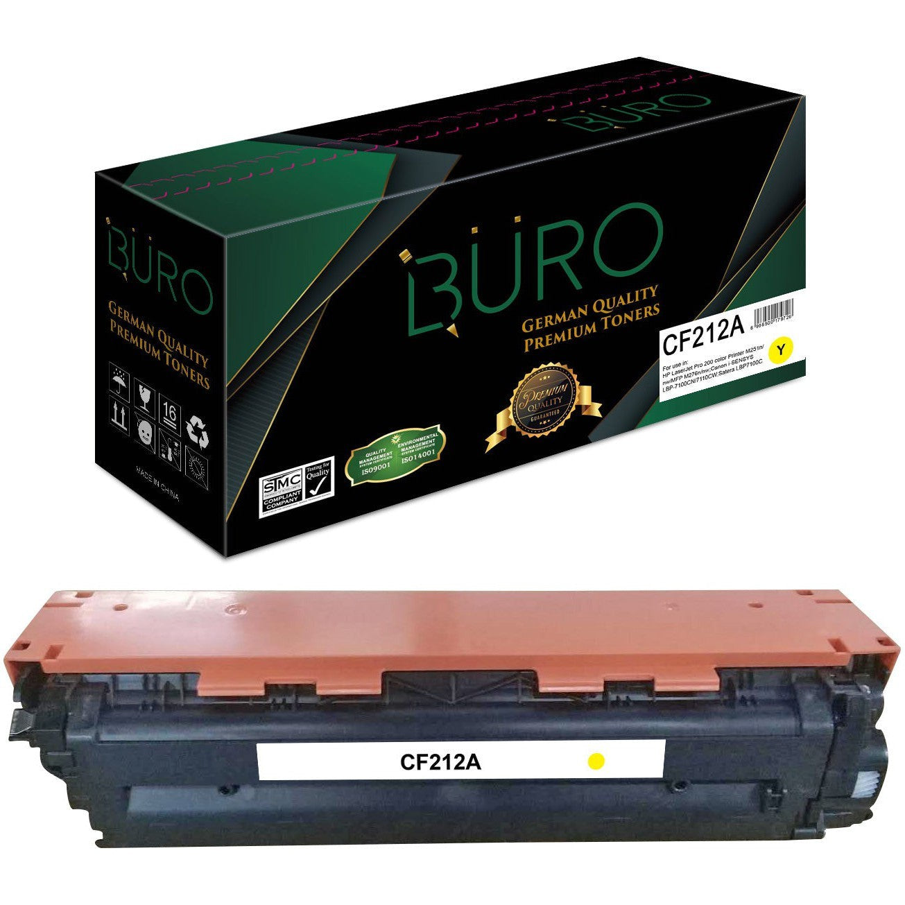 Buro Hp 131A Cf212A Compatible Laserjet Toner For Hp Cf212A-Compatible Inks-Buro-Star Light Kuwait