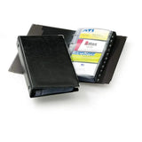 Business Card Ring binder VISIFIX 200 Leather Look - Black
