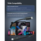 Ravpower Rp-Cb068 2M Type-C To
Tyep-C Cable Tpe Black