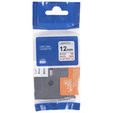 COMPATIBLE Brother Tape Black on White - 12 mm