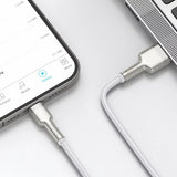 كابل Baseus USB لـ Lightning Cafule، 2.4 أمبير، 2 متر (أبيض)