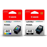 Canon 440 Black 441 Tricolor Ink Cartridges Combo-Inks And Toners-Canon-Star Light Kuwait