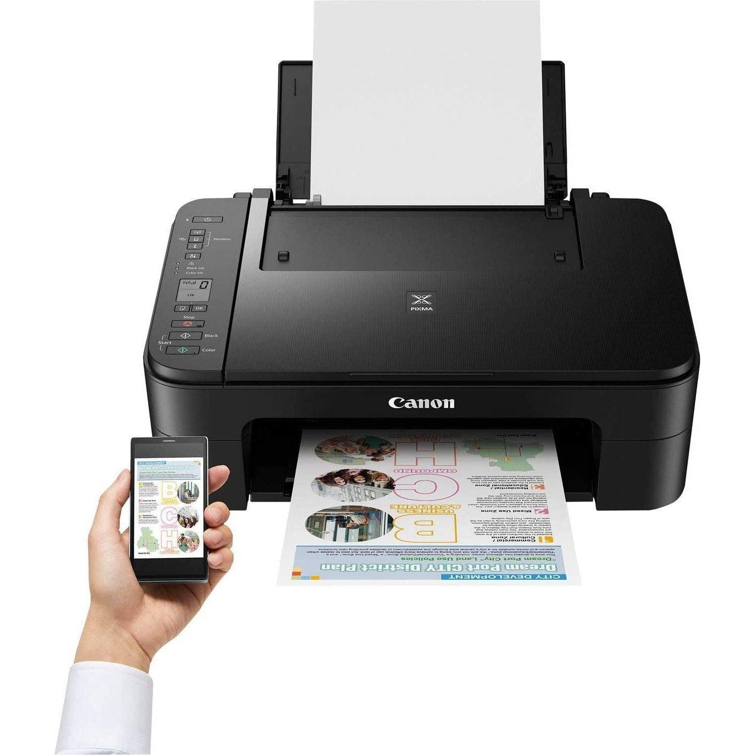 Canon Pixma Ts-3340 Inkjet Printer Black-Printers-Canon-Star Light Kuwait