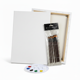 Canvas Board 15 X 20 Cm with Brush and Palette Combo