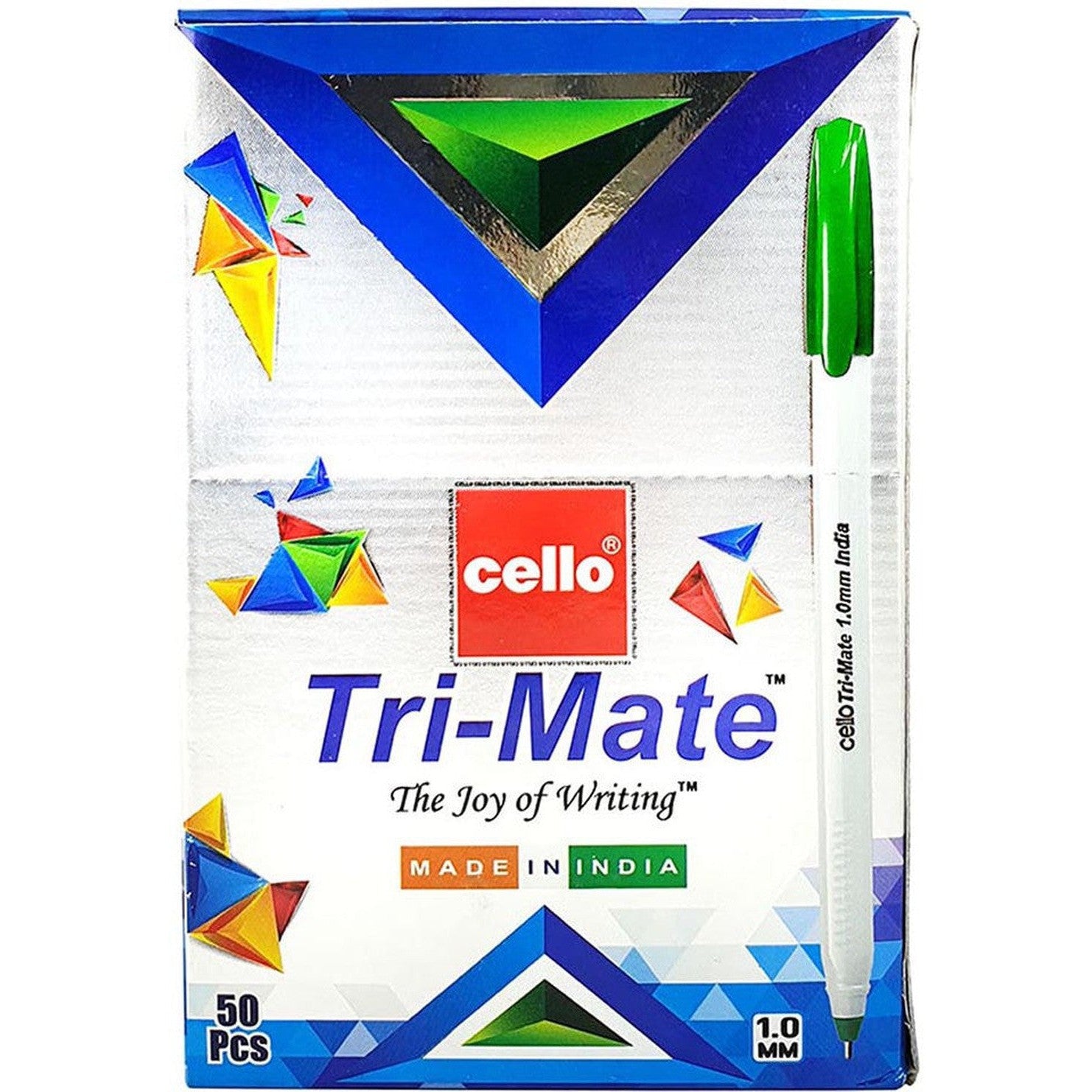 Cello Trimate 1.0Mm Ballpoint Pen-Pens-Other-Green-50 pcs-Star Light Kuwait