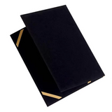 Certificate Holder with Print Velvet Frame - Black Color