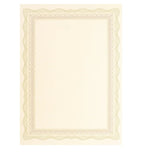 Certificate Paper Cream Color & Golden Border