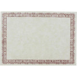 Certificate Paper Cream Color & Pink Border